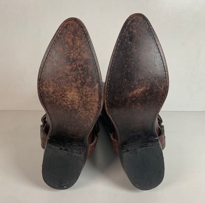 Frye Women’s Billy Teal Harness Western Boots 8.5 B