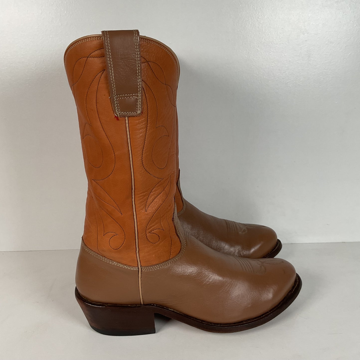 Stewart Fine Handmade Cowboy Boots | Custom | Set of (2) | Deertan | Men’s 9.5