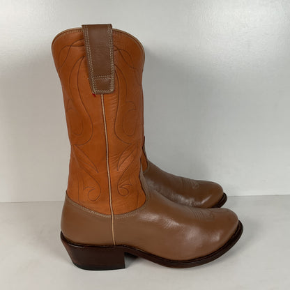 Stewart Fine Handmade Cowboy Boots | Custom | Set of (2) | Deertan | Men’s 9.5