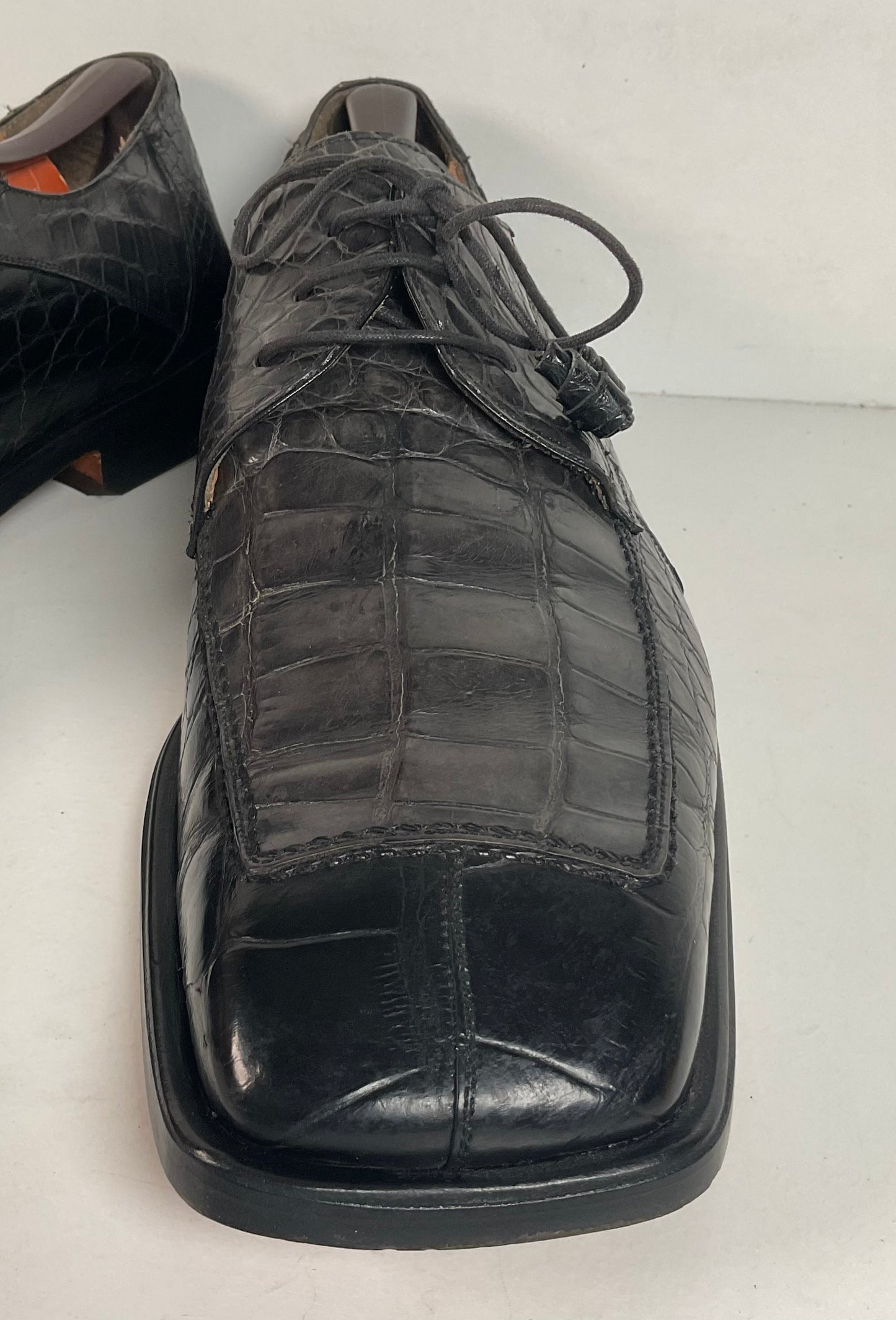 Avventura Genuine Crocodile Loafers 13 M Exotic Full Bias Cut Recrafted