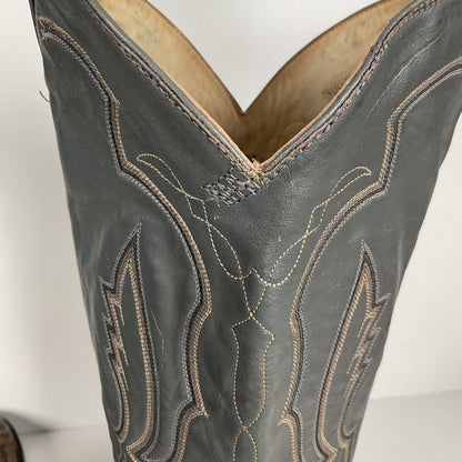 Vintage Larry Mahan Python Snakeskin Cowboy Boots | Reticulated | Men’s 12 D