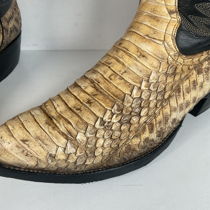 Cowtown Bias Cut Rattlesnake Cowboy Boots | Western Diamondback | Men’s 10 D