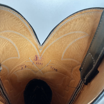 Vintage Justin Butterfly Cowgirl Boots | Snakeskin Inlay | USA Made | Women’s 5 B