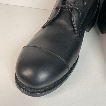 Dehner Laced Jodhpur Riding Shoe | Black Calfskin | Cap Toe | Men’s 10 E