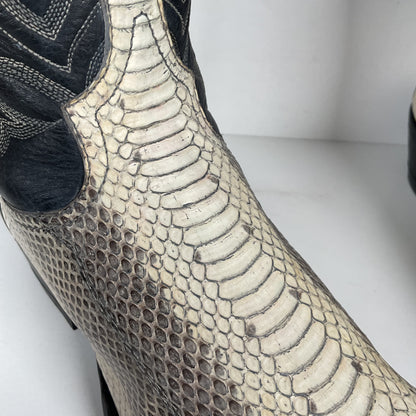 Vintage Tony Lama Water Snake Cowboy Boots | Snakeskin | Men’s 8.5 D