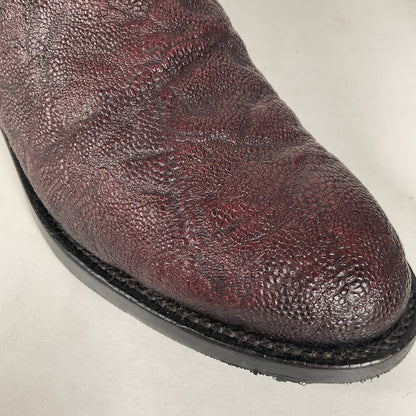 Lucchese 2000 Elephant Roper Boots | USA Made | Black Cherry | Men’s 8.5 D