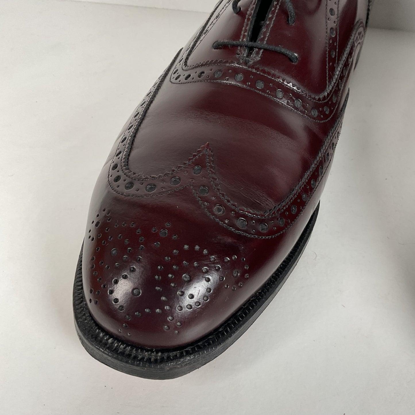 Vintage Johnston Murphy Oxford Shoes | Burgundy Calf | USA Made | Men’s 12 D