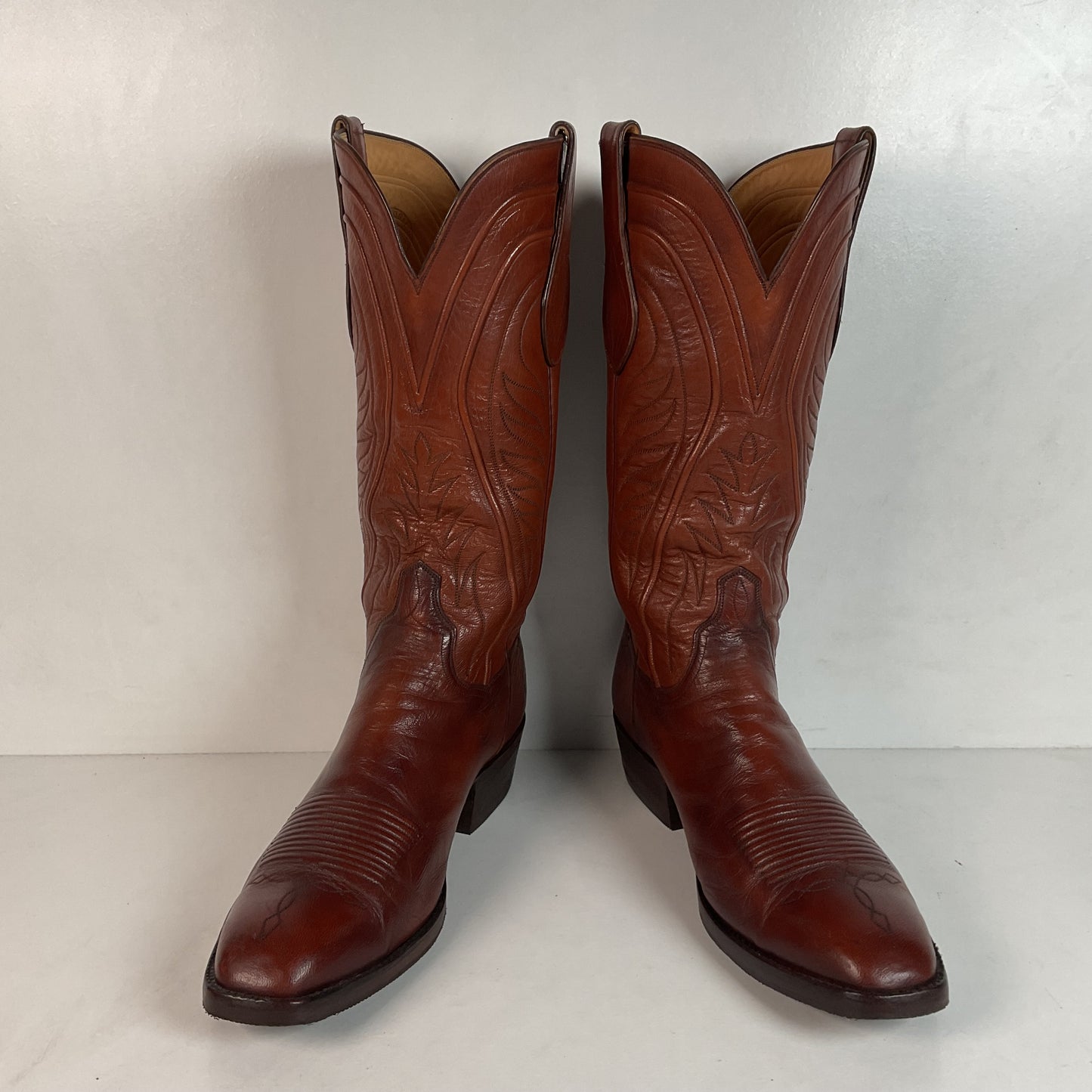 Vintage T.O. Stanley Goat Seville Cowboy Boots 10.5 D Recraft