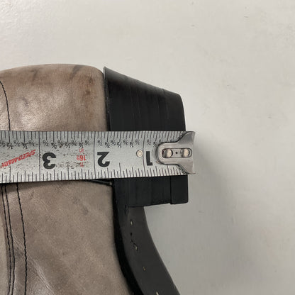 Vintage Justin Marbled Cowboy Boots | USA Made | Punchy | Grey | Men’s 9 D