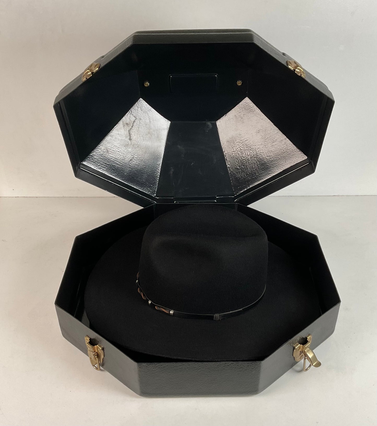 Alboum Hat Company Cowboy Hat 7 1/4” Rodeo King With Storage Case