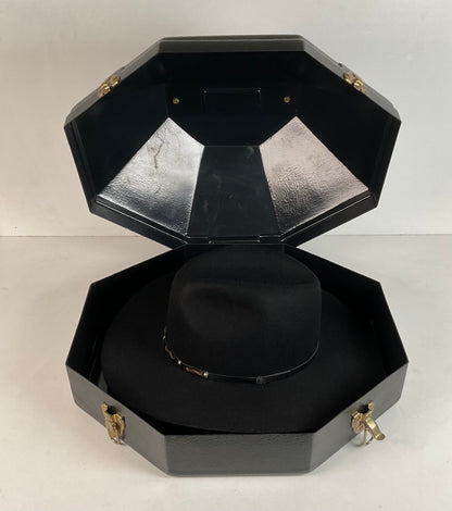 Alboum Hat Company Cowboy Hat 7 1/4” Rodeo King With Storage Case