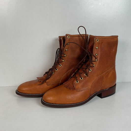 Vintage J. Chisholm Kiltie Packer Boots 10 EE USA Made