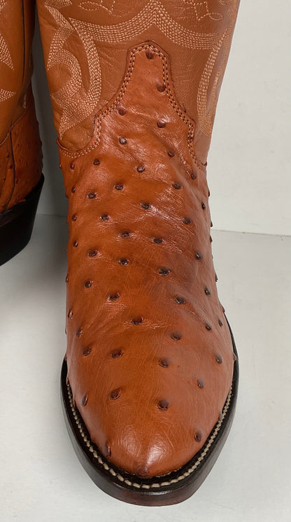 Justin Ostrich Quill Cowgirl Boots | Exotic | USA Made | Women’s 8.5 B