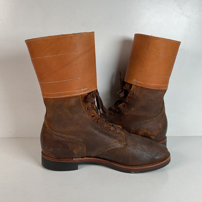 WWII Impression’s Double Buckle Tanker Boots 12 D World War II USA Made