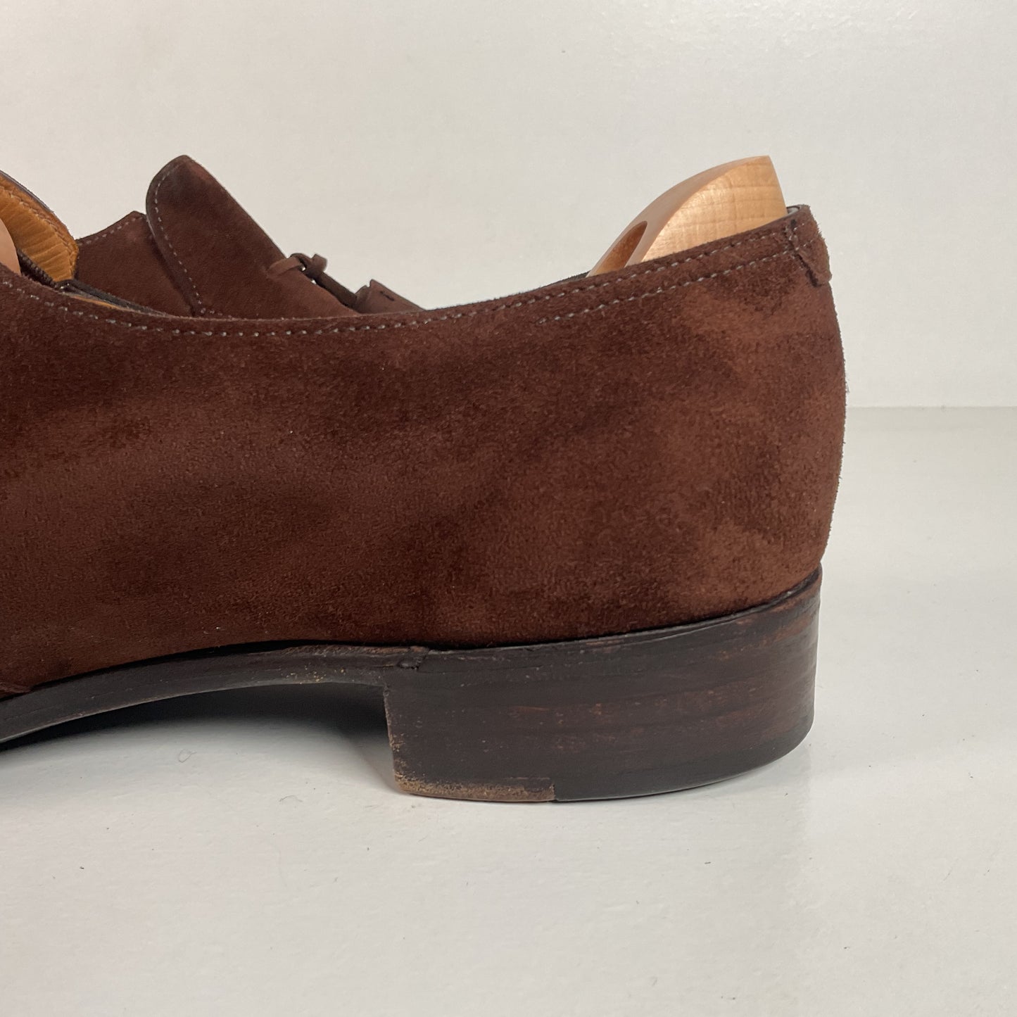 John Lobb Suede Tassel Loafers | Madison | UK 7.5 E | US 8.5 D