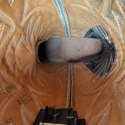 Vintage Nocona Cowboy Boots | Lizard Teju | 60s Era | Women’s 6.5