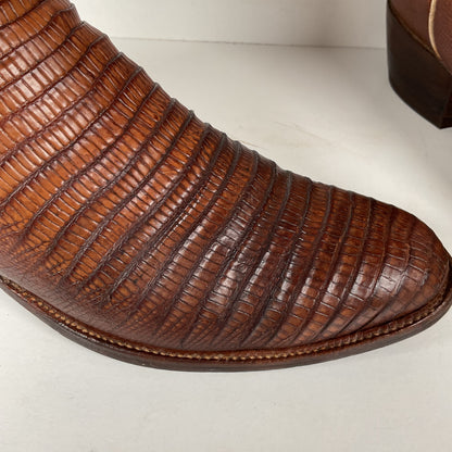 Vintage Lucchese San Antonio Cowboy Boots | Teju Lizard | Narrow | Men’s 9.5 B