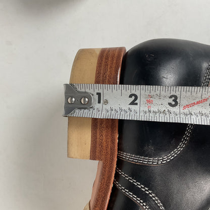 Flame Panda Cap Toe Boots | Lace Up | Custom | Men’s 9.5