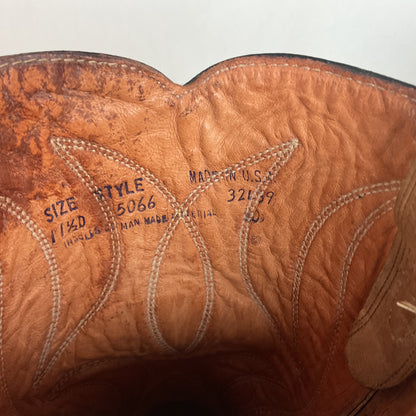 1960s Rodeo Suede Cowboy Boots 11.5 D Rough Out USA Made