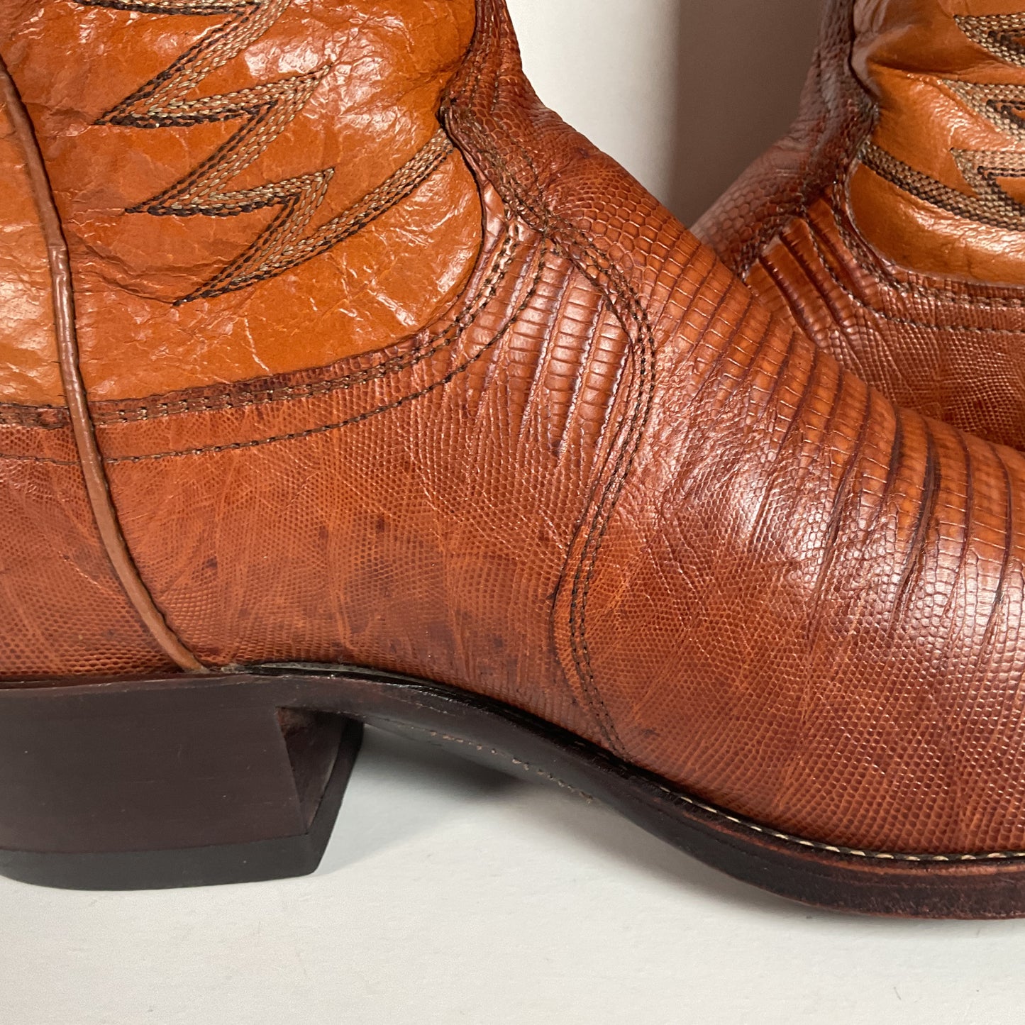 Vintage Dan Post Teju Lizard Cowboy Boots | USA Made | Men’s 10.5