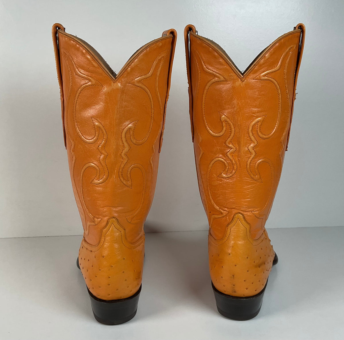 Los Altos Full Quill Ostrich Cowboy Boots | Buttercup | Exotic | Men’s 9.5 EE