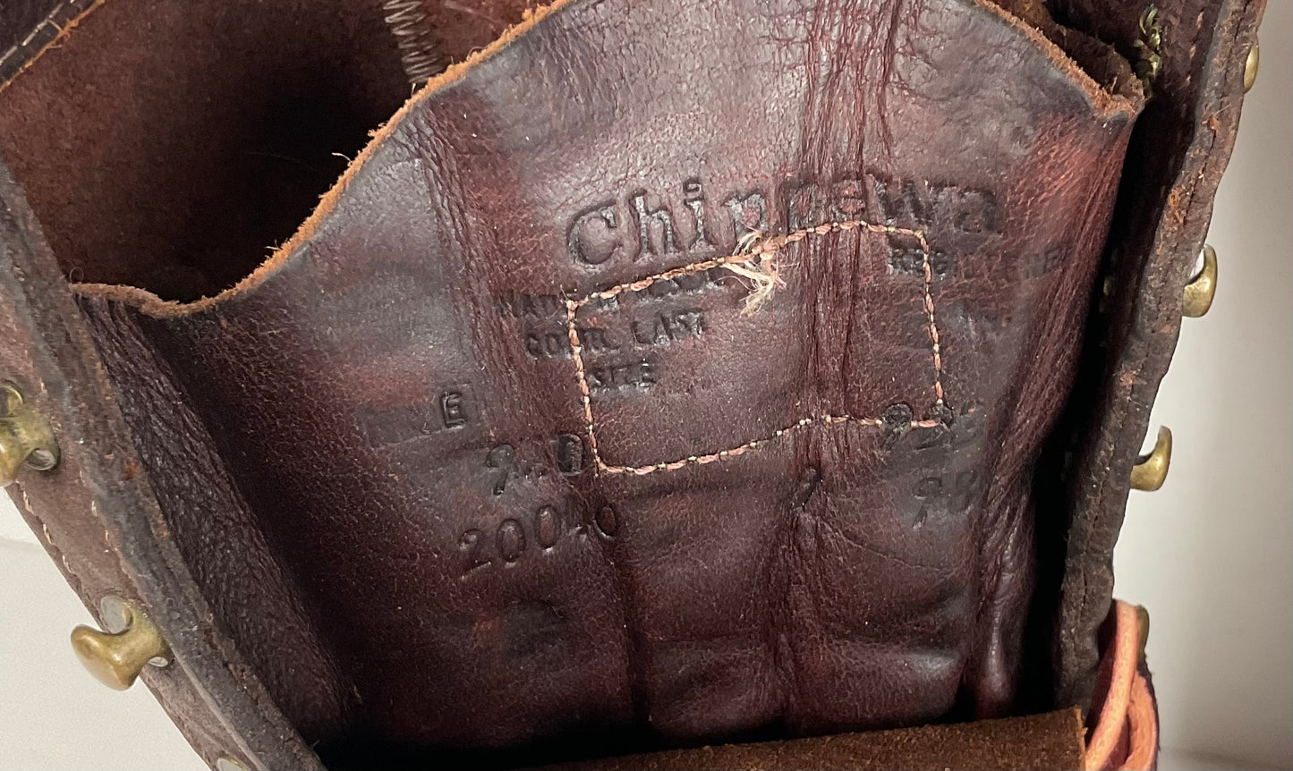 Vintage Chippewa Kiltie Packer Boots | Soft Toe | USA Made | Men’s 9.5 D