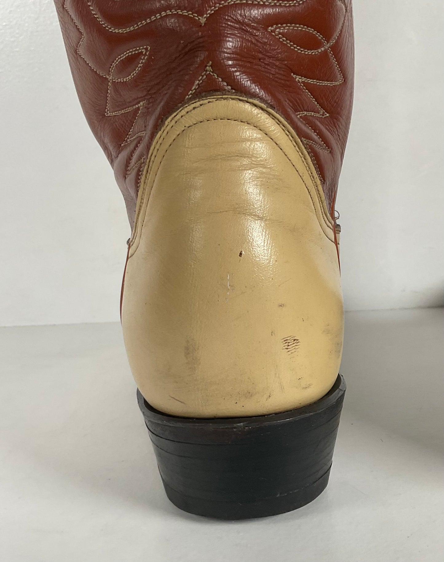 Vintage Tony Lama Urban Cowboy Boots | Lizard Wingtip | Gold Label | Men’s 9 B
