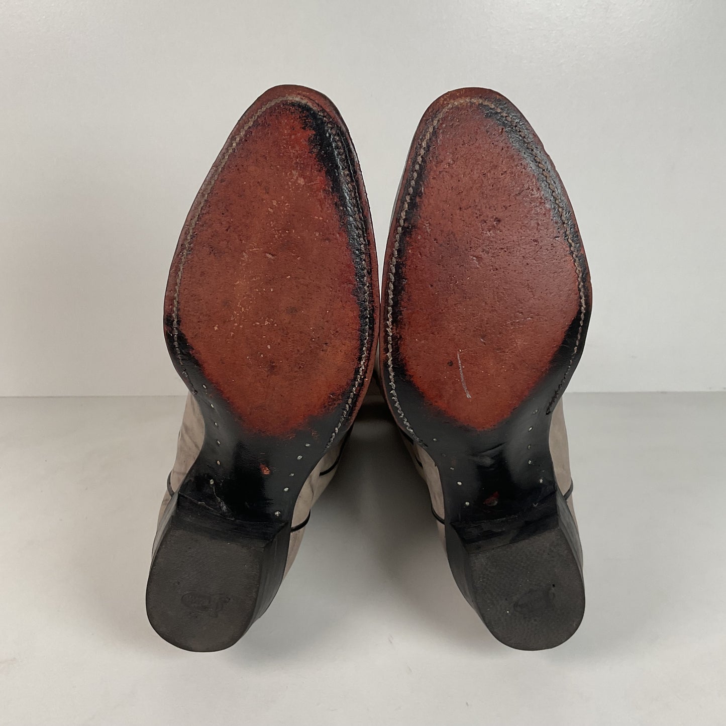 Vintage Justin Marbled Cowboy Boots | USA Made | Punchy | Grey | Men’s 9 D