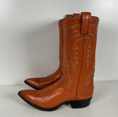 Vintage Tony Lama Cowboy Boots | X Toe | 1950s | Men’s 7.5 D