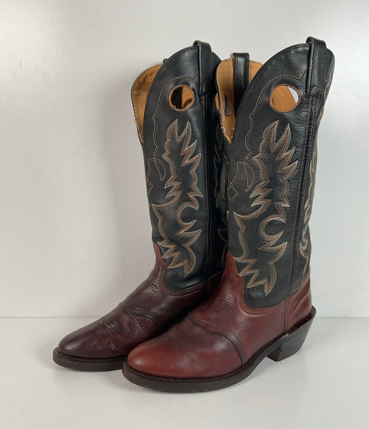Shepler’s Tall Buckaroo Cowboy Boots 9 D Oil Resistant Work Sole
