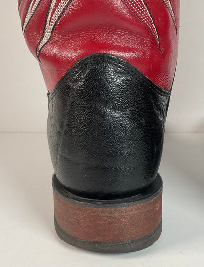 Justin Bent Rail Wildebeest Cowboy Boots | Exotic | USA Made | 10.5 D