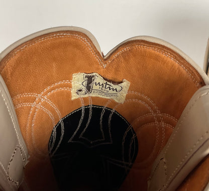 Vintage Justin Algonquin Cowgirl Boots | Old Fort Worth Label | Women’s 5 C