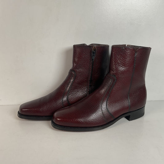 Vintage Florsheim Bullhide Zipper Boots 9.5 D Chelsea Style