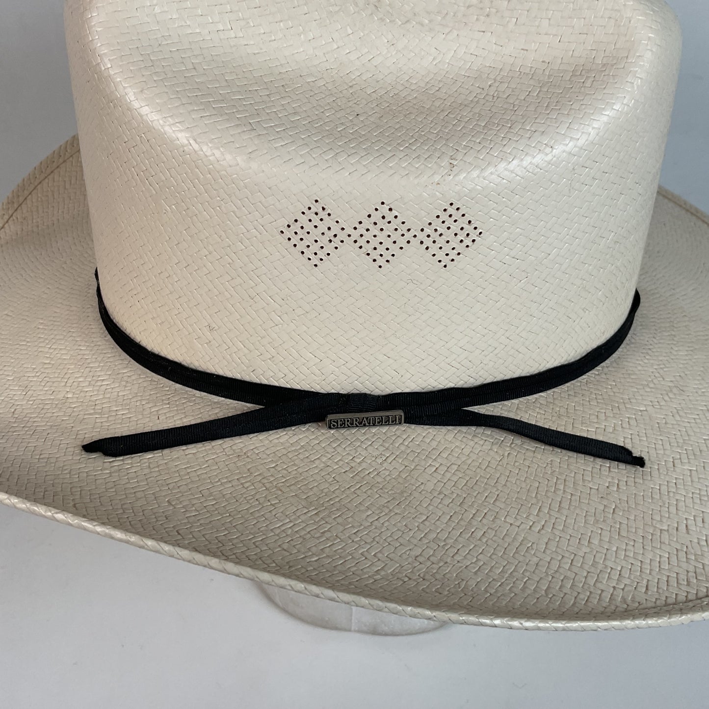Serratelli Shantug Panama Straw Hat 7 1/4 XXXXXX Western Cowboy