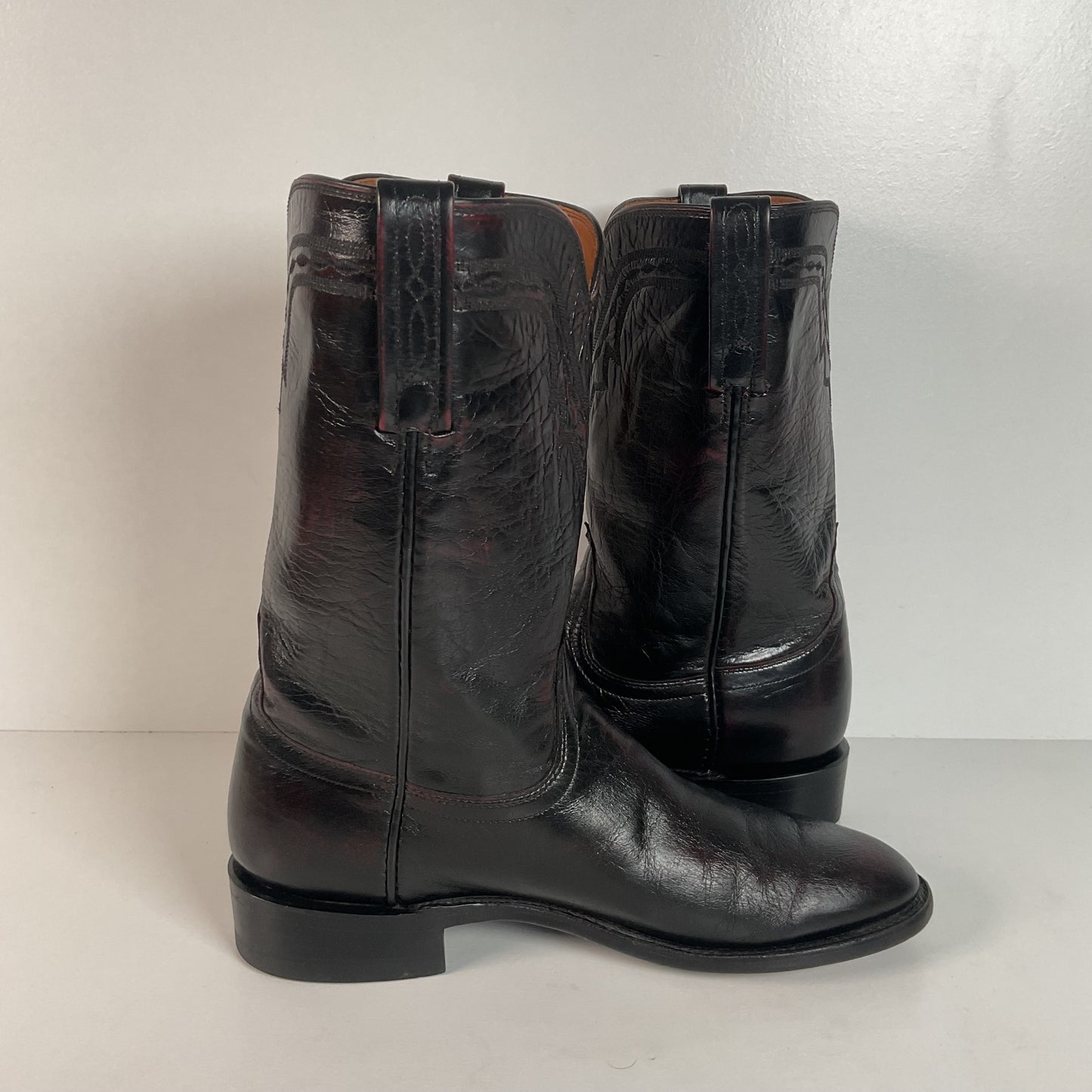 Lucchese 2000 Majestic Roper Boots | Cowboy | Black Cherry | Men’s 8 D