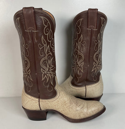 Vintage Justin Exotic Antelope Cowboy Boots | USA Made | Men’s 8 D