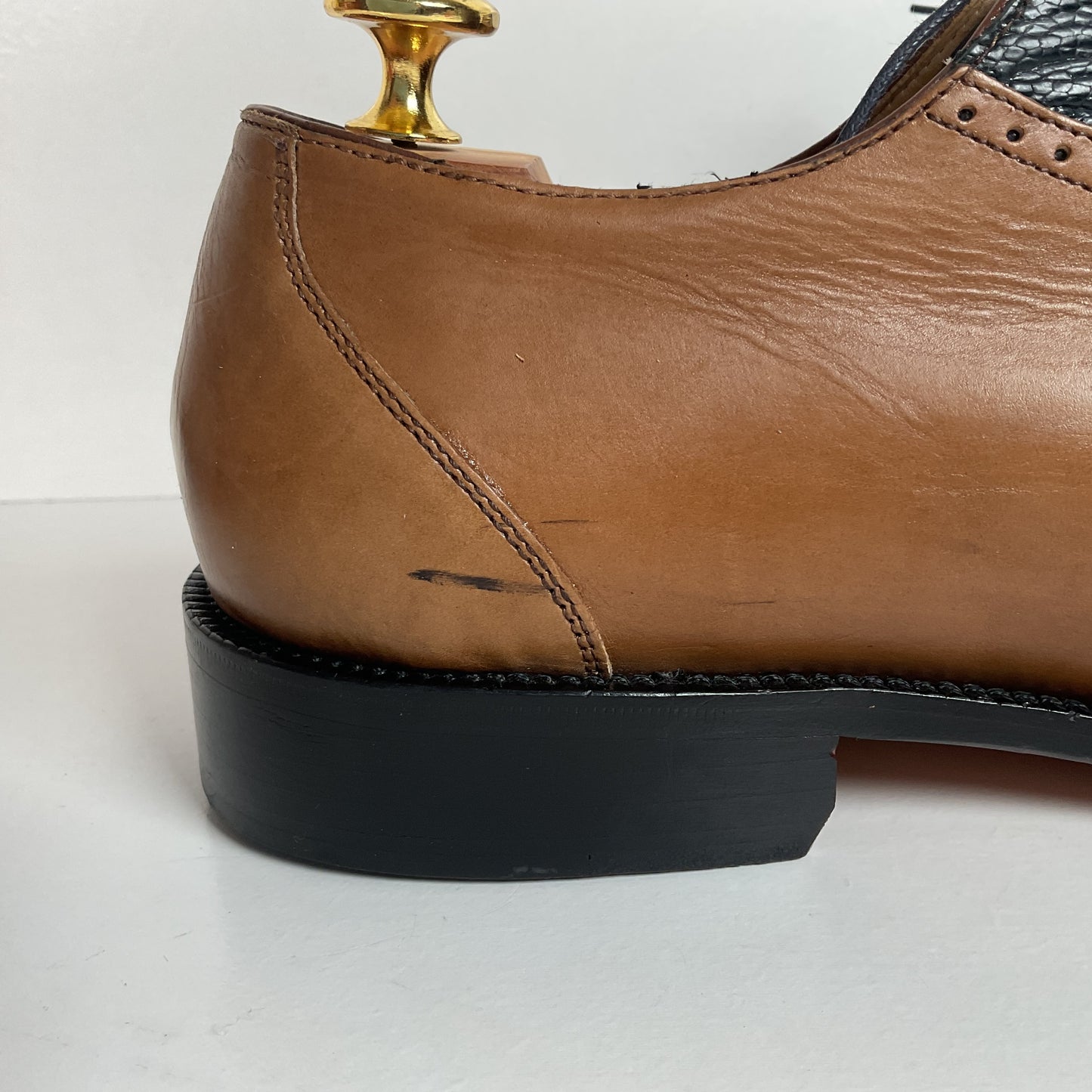 Belvedere Ostrich Leg Oxford Shoes | Split Toe | Exotic | Men’s 10 M
