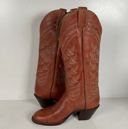 Vintage Tony Lama Tall Cowgirl Boots | Gold Label | Men’s 6.5 C | Women’s 7.5