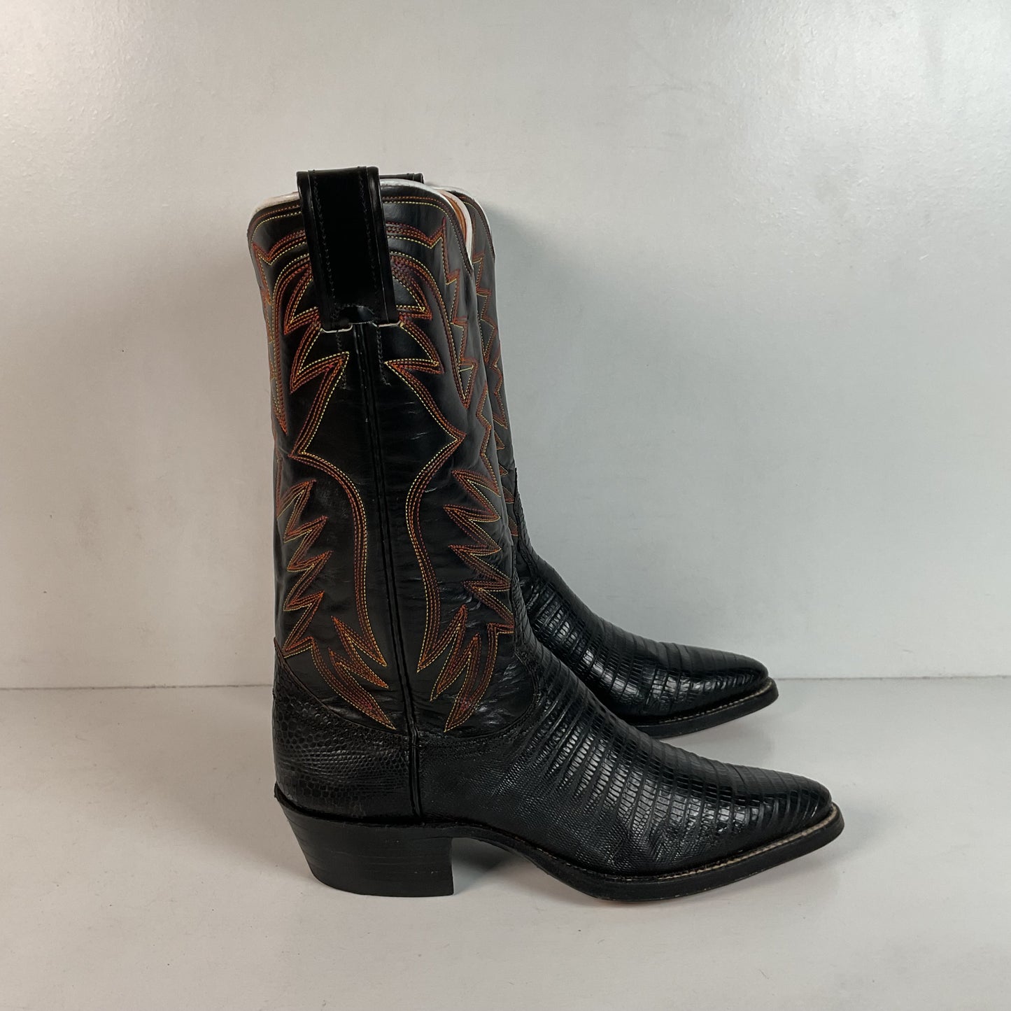 Vintage Nocona Cowboy Boots | Lizard Teju | 60s Era | Women’s 6.5