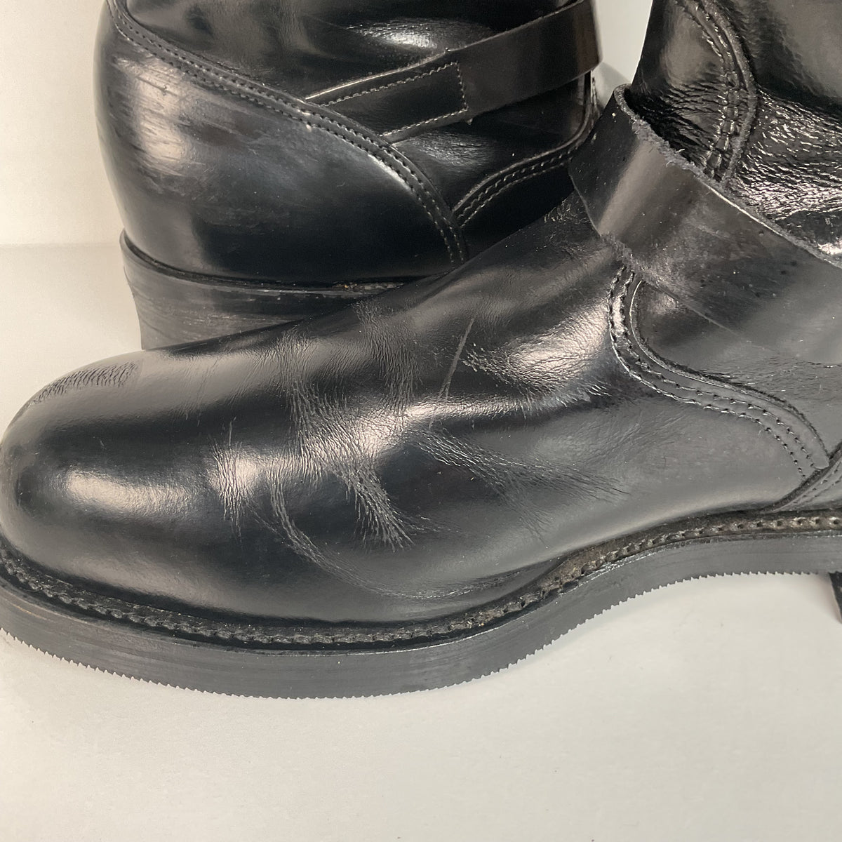 Chippewa Engineer Boots | Safety Toe | Distressed | USA Made | Men’s 13 EE