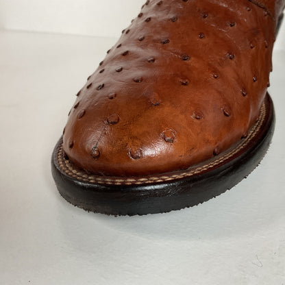 Lucchese 2000 Cowboy Boots | Full Quill Ostrich | Exotic | Men’s 8.5 D