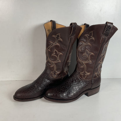 Caboots Nile Crocodile Roper Boots 9.5 E Champion Attitude Custom