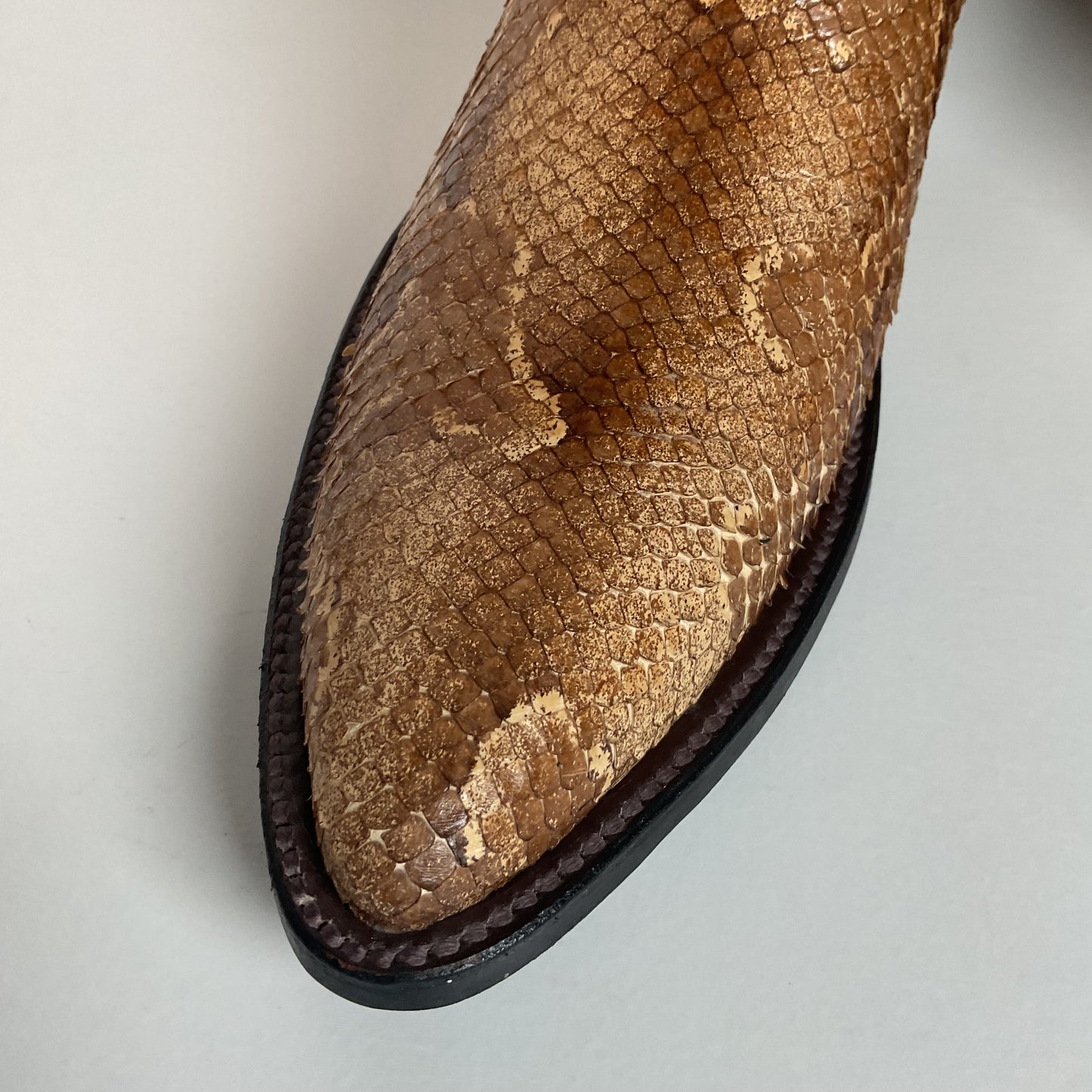 Anderson Bean Boa Snake Cowboy Boots | Exotic | USA Made | Men’s 6 | Women’s 7 B