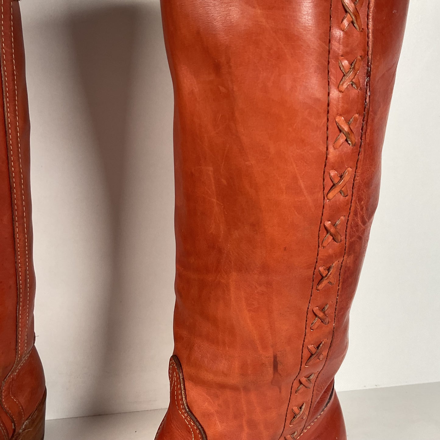 Vintage Dexter Campus Boots | Distressed | Braided | USA Made | Women’s 10 M