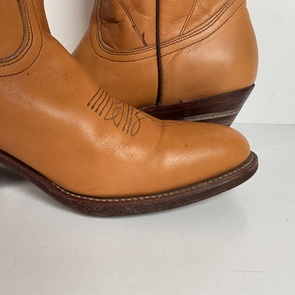 Vintage Frye Billy Cowboy Boots | USA Made | Butterscotch | Men’s 9.5 D