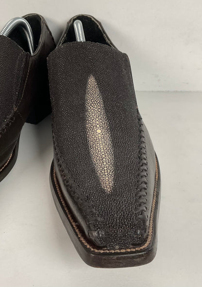 Stingray Mule Clogs | Western | Exotic | Dark Brown | Men’s 9