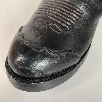 Olathe Tall Buckaroo Boots | Black | Thick Hide | USA Made | Men’s 9.5 D