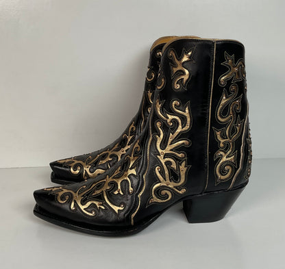 Back at the Ranch Western Zip Cowgirl Boots | Custom | Priscilla Crystals | 7.5