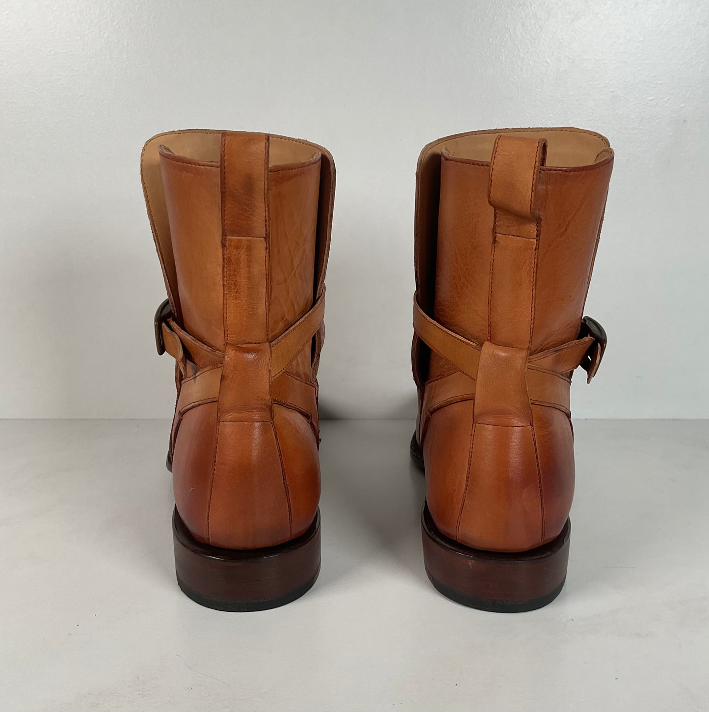 Lucchese Jodhpur Riding Boots | Burnished Calf | USA Made | GY | Men’s 10 D