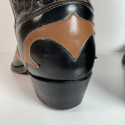 Vintage Frye Authentic Cowboy Boots | Starburst | Wingtip | 1950s | Men’s 9.5 D